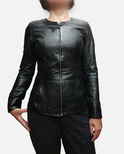 Veste en cuir souple en peau