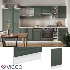 Façade lave-vaisselle Meuble de cuisine Fame-Line 45cm blanc vert or Vicco