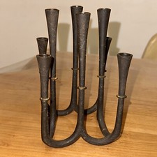 Bougeoirs en Fonte et Laiton