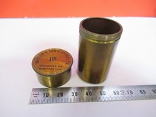 Antique Laiton Vide Bausch Lomb Objectif Boîte 1in Microscope PARTT5-A-19