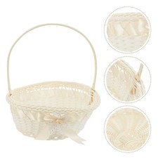 Panier de fleurs en osier en