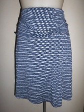 LONGUE JUPE EVASEE TREND ONE MOTIF LOSANGE BLEU DEGRADE DECO A LA TAILLE T:42/44