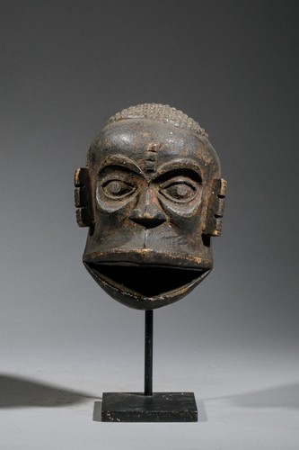 Masque ibibio nigéria bois - ibibio,, nigéria,