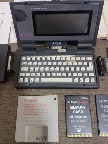 Vintage atari portfolio with - portfolio,