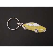 Porte-clés profil Peugeot 406 coupé, V6 (jaune)