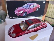 NOREV 1/18 PORSCHE PANAMERA TURBO ROUGE - LIRE DESCRIPTION 