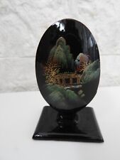 porte lettres courriers papier bois laqué de Chine peints a la main BUREAU TABLE