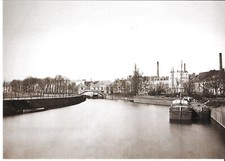  LILLE. LA PASSERELLE DU RAMPONNEAU VERS 1874-1878.  REF 7687-43