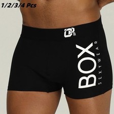 Boxer Homme Sexy Coton Doux 3D Poche Respirant Confortable Taille Élastique