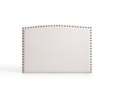 Tête de lit Ambar en similicuir blanc pour toutes les tailles de lit