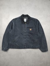 Vintage Carhartt Jacket Men’s 2XL Detroit Blanket Lined Blue Made in USA J97 PTL