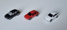3 Citroën ZX miniatures (Blanche, rouge, noire)