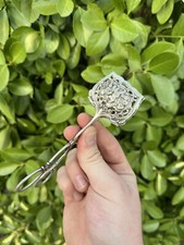 Pince à toast ou à asperge & Argent & Chérubin