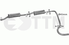 CITROËN C25 BUS 1.9 D 2.5 D 65/72cV 1982-1994 Ligne D'échappement Silencieux