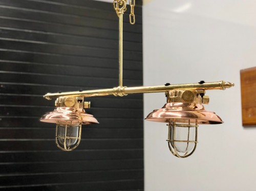 Plafonnier lustre laiton - lustre,