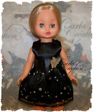 Robe Noir Satinée Papillon