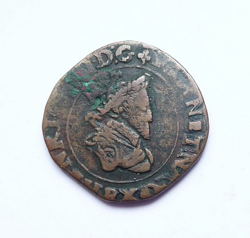 Henri double tournois - iv, 1593