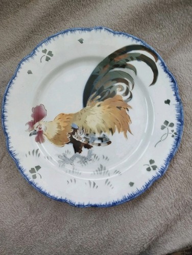 Ancienne assiette plate décor - ancienne,