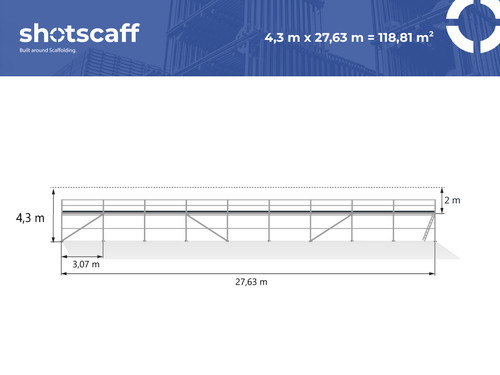 échafaudage 121 m2 - Échafaudage,