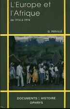 Livre l'Europe et L'Afrique de