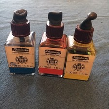 SCHMINCKE – LOT 7 FLACONS D’ENCRE DIAPHOTO DES ANNÉES 60 – VINTAGE