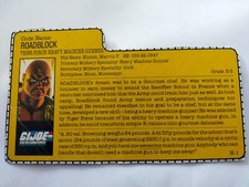 *** GI JOE  ROADBLOCK  V3   ENGLISH FILECARD  TIGER FORCE  1988  GIJOE  HASBRO