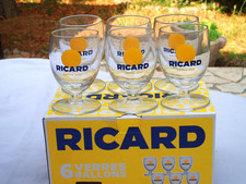 6 verres  Ricard  17cl  dernier modèle