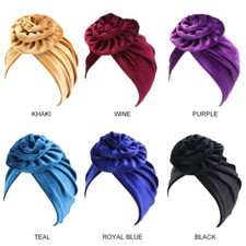 Bonnet femme velours turban