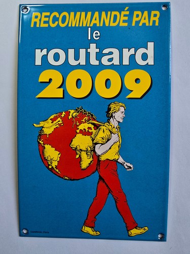 Plaque émaillée routard - plaque,