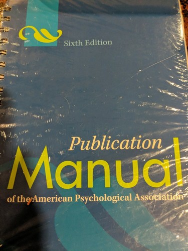 Publication manual the - publication,