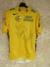 Maillot cycliste JAUNE TOUR DE FRANCE 2005 signé par VOECKLER shirt NIKE XL