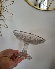 Compotier Coupe à Fruits en verre moulé