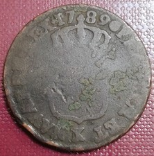 Monnaie Bronze Royal Louis XVI