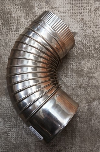 Coude inox plissé - coude,