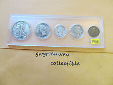 1935 Argent Naissance Année Kit 5 Pièces (Autres Ans aussi )