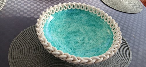 Coupe années faience - coupe,