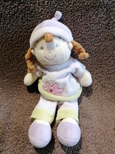 Doudou poupée parme vert