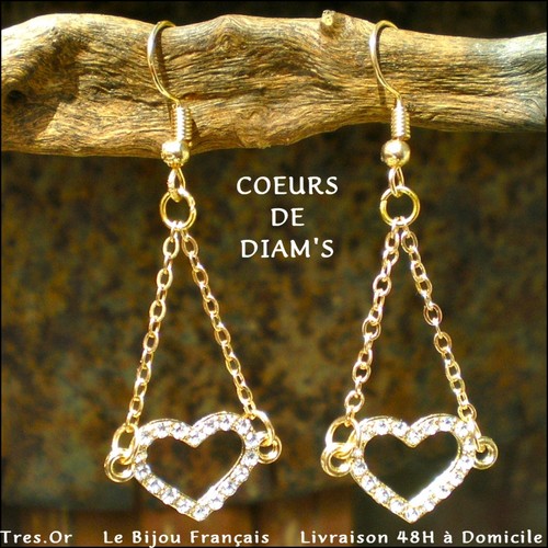 Boucles oreille coeurs de - boucles,
