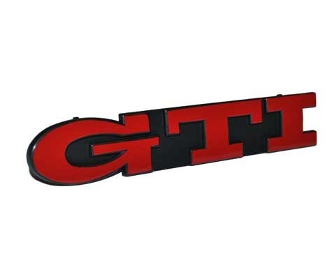 Sigle gti rouge sur fond - sigle,