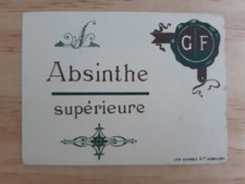ancienne étiquette Absinthe supérieure GF absenta absente