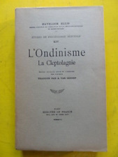 Havelock Ellis L'Ondinisme La Cleptolagnie Mercure de France 1933