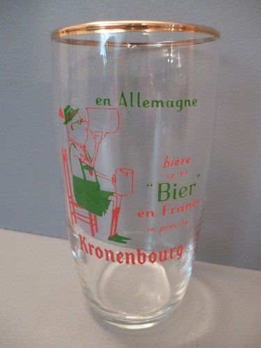 Verre bière ancien - verre, a