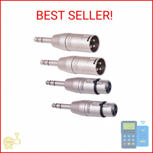 Xlr adapter 4 pack - 1/4,