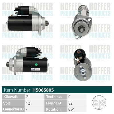 Hoffer démarreur 50496201 - démarreur,