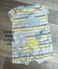 Disney Baby 6  MOIS Garçon Fille : Barboteuse Coton TBE