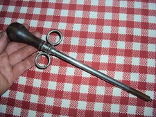 ancien trocard de véterinaire objet outil  collection éleveur bétail bovin