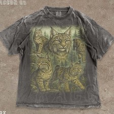 Vintage Lynx Faded Graphic Tee