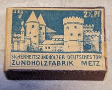 WW2-Lot de boites d allumettes zundholzfabrik Porte des allemands Metz