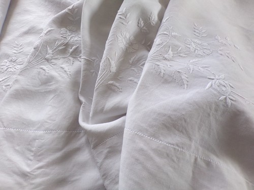 Drap lin monogramme ms - en, "ms"