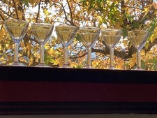 verres bistro a facettes sur